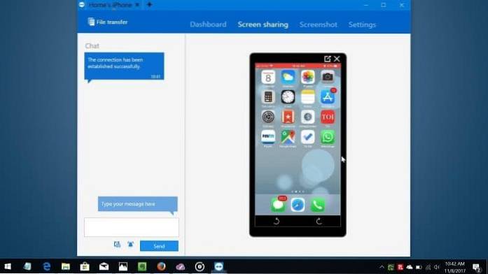 Spegla iPhone-skärmen på Windows 10-dator med TeamViewer