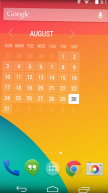 Monat Das Kalender-Widget, das alles macht