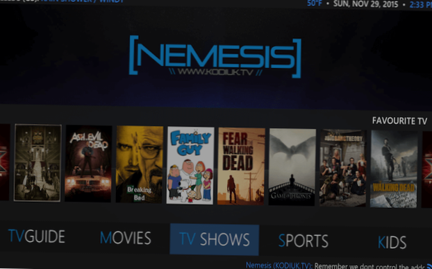 Nemesis Kodi Add-on - So installieren Sie Nemesis auf Kodi