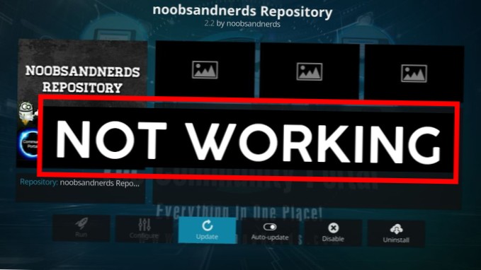 Noobs And Nerds Is Down Alternative la Noobs and Nerds Repo pentru Kodi