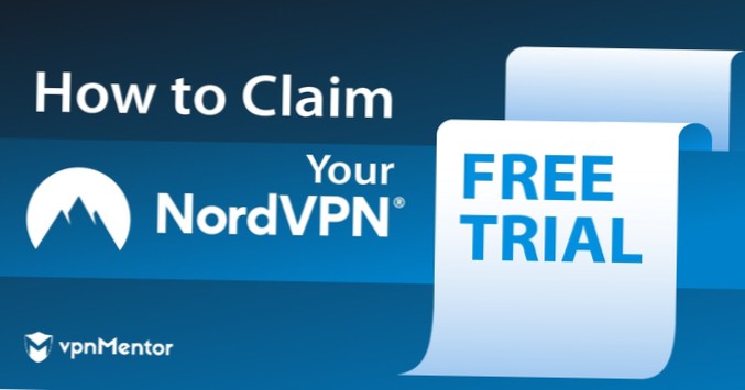 NordVPN Hur får jag en GRATIS provversion från NordVPN - Arbetar 2021
