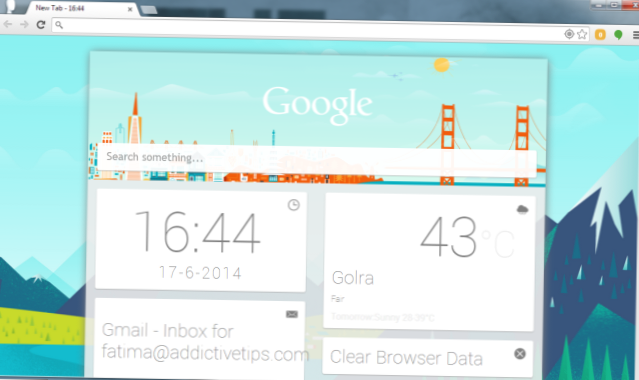 Jetzt - neuer Tab Eine neue Registerkarte von Google Now mit Karten [Chrome]