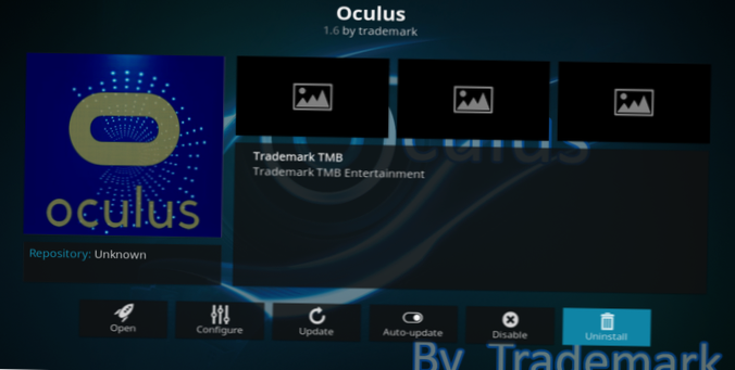 Oculus Repo på Kodi - Sådan installeres Oculus Repository