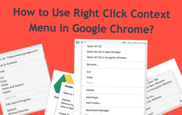 Otevřete záložky z kontextové nabídky v prohlížeči Chrome pravým tlačítkem