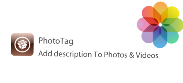 PhotoTag le permite agregar una descripción a sus fotos
