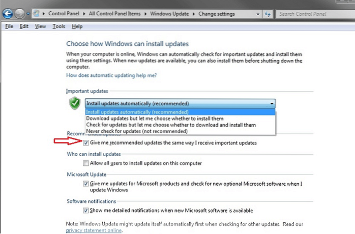 Prevent Windows 10 Recommended Update Notice in windows 7/8.1