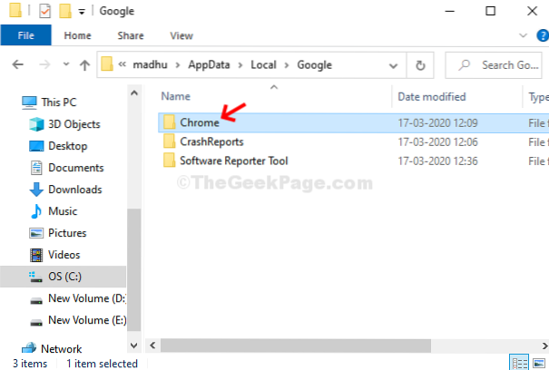 Eroare de profil Problemă apărută în Chrome (rezolvată)