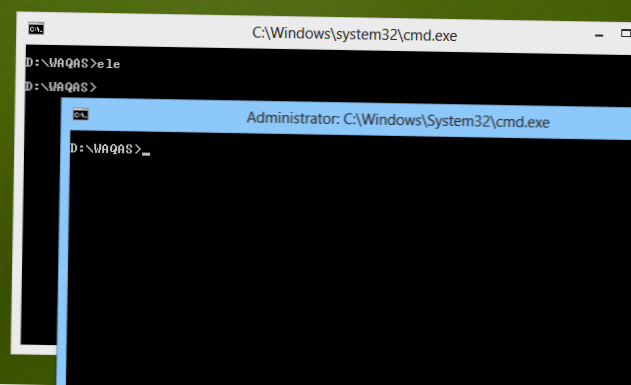 Rychle otevřete příkazový řádek systému Windows jako správce v aktuální cestě