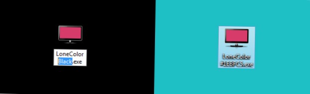 Stel snel een effen kleur in als bureaubladachtergrond met LoneColor