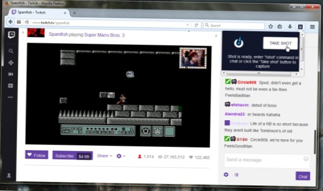 Enregistrez une partie d'un flux Twitch alors qu'il est toujours en direct