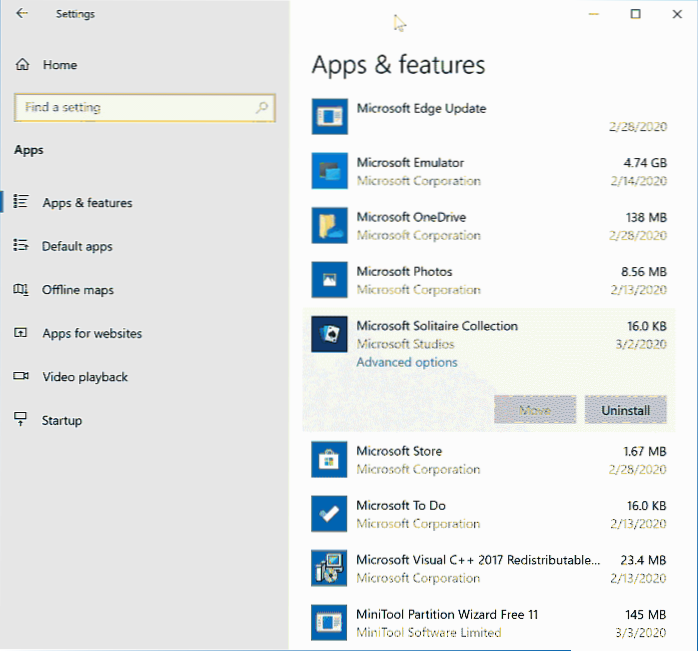 Reinstall Microsoft Solitaire Collection In Windows 10