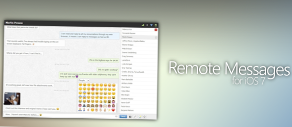 Remote-Nachrichten für iOS Ermöglichen das Senden von iMessages von Windows, Android