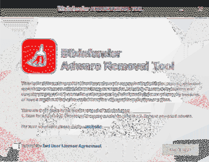 Fjern Adware fra Windows 10 ved hjælp af Bitdefender Adware Removal Tool