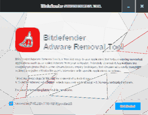Fjern Adware ved hjelp av Bitdefender Adware Tool i Windows 10