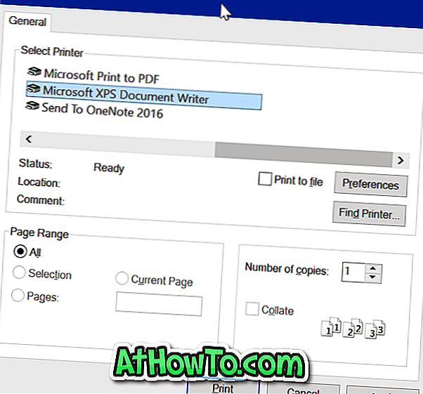 Usuń program Microsoft XPS Document Writer z systemu Windows 10
