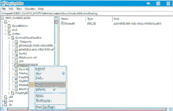 Fjern delingsalternativ fra høyreklikk hurtigmeny i Windows 10