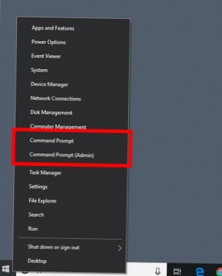 Ersetzen Sie die Eingabeaufforderung durch PowerShell On Power User-Menü in Windows 10