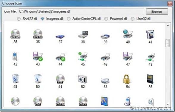 Replace The Default Windows 7 Icons Using AdSevenIconChanger