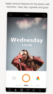 Retrica Anvend livefiltre på dit kamera, når du tager billeder [Android]