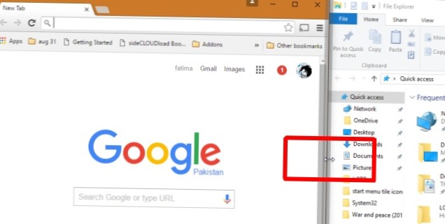 Retroactively Resize Two Windows Snapped Side By Side In Windows 10