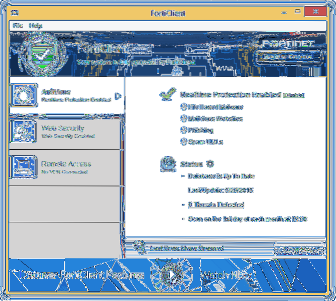Gjennomgang av FortiClient, det GRATIS antivirusprogrammet fra Fortinet