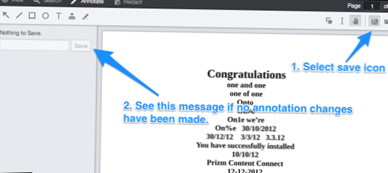 Save, Annotate