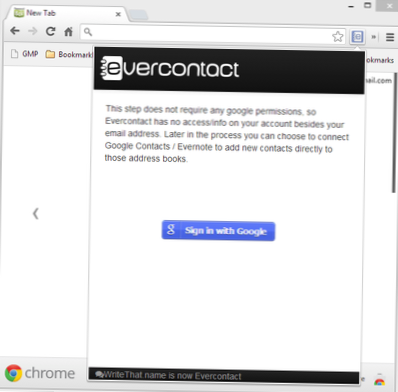 Salvar detalhes de contato de sites no Google, Outlook