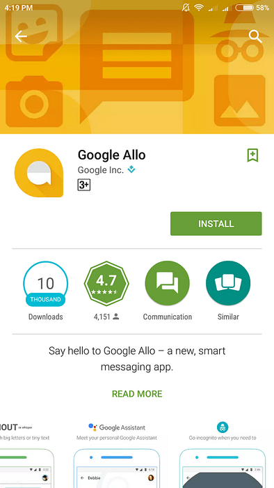 Pozdravte Google Allo - aplikaci Smart Messenger pro váš telefon