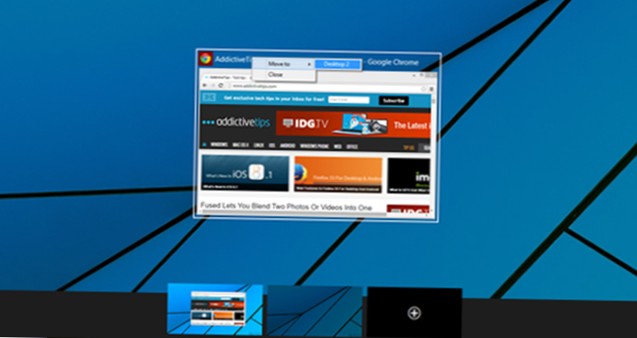Enviar una ventana a un escritorio virtual diferente en Windows 10