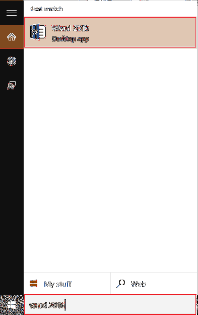 Send a word document as an email attachment in Word 2016