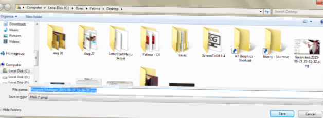 Set A Default Size For The Save As Window [Windows]