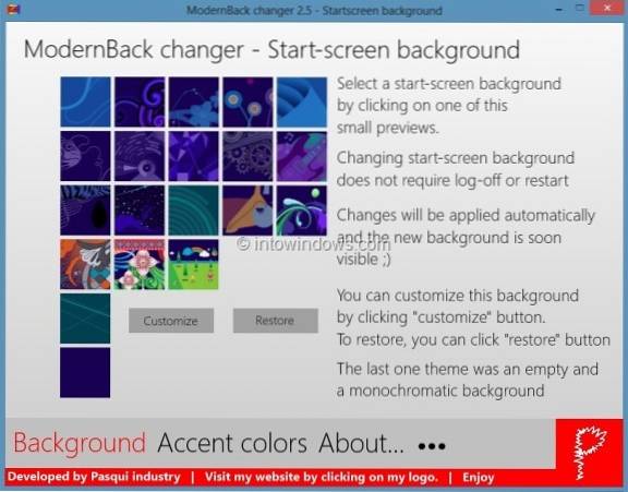 Set Custom Picture As Start Screen Background In Windows 8