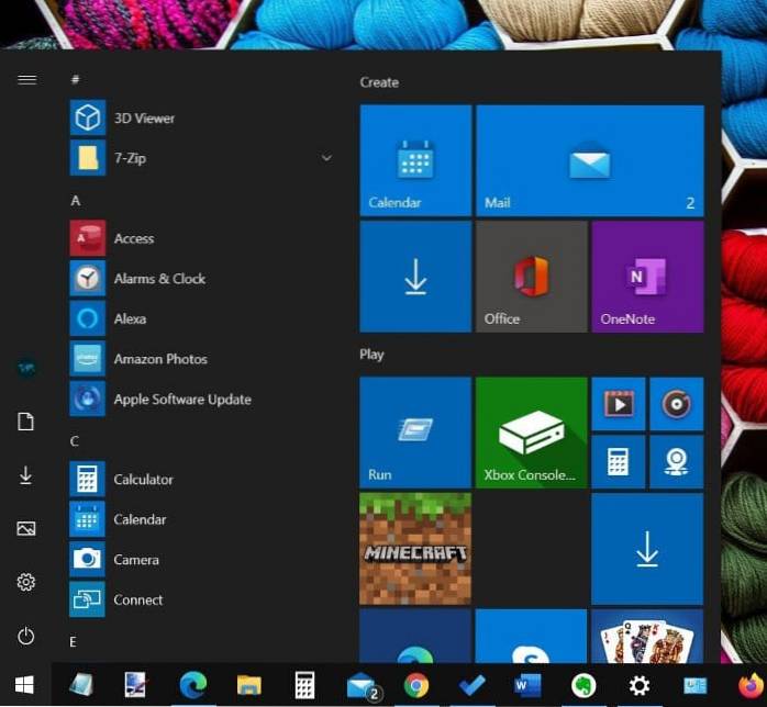 Mostra tutti i programmi per impostazione predefinita nel menu Start di Windows 10