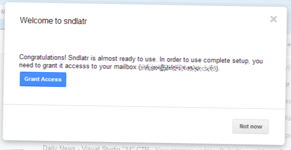 SndLatr nyní vytváří zprávy z Gmailu a odesílá je později [Chrome]