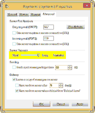 Løsninger til din POP3-server har ikke reageret på 60 sekunder i Windows Live Mail