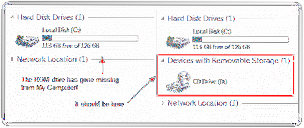 Solutions to CD/DVD Drive Letter Missing from My Computer