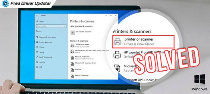 [Löst] Uppdateringsproblem för skrivardrivrutiner i Windows 10