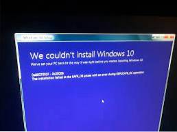Solved ! Upgrade to Windows 10 Failed error
