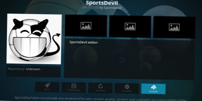 SportsDevil Kodi Add-on How to Install SportsDevil in Minutes