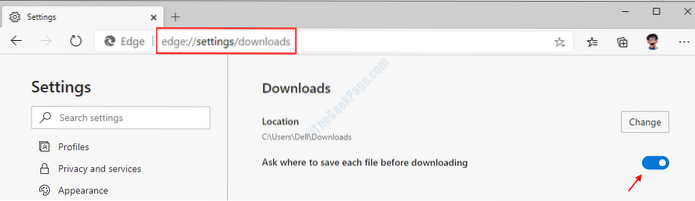Stopping Microsoft Edge from automatically downloading files