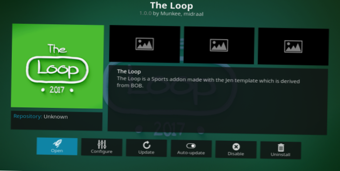 The Loop Kodi Addon Sådan installeres Loop til Kodi
