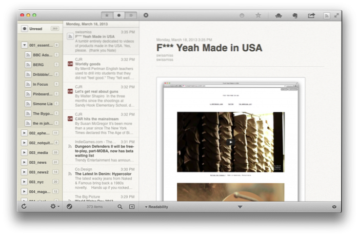 The power in your Pocket- alternative to Google Reader