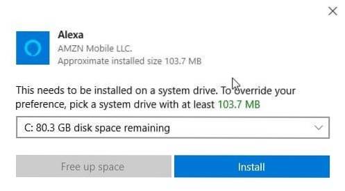 This Needs To Be Installed On A System Drive When Installing Apps From Store In Windows 10