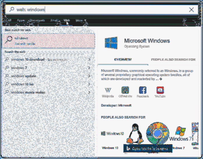Three Ways To Use Start Menu Search Filters In Windows 10