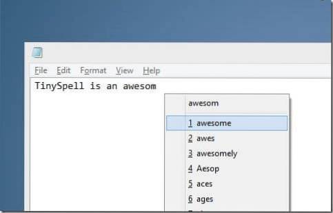 tinySpell Adds Spell Check To Notepad, WordPad, And All Windows Programs