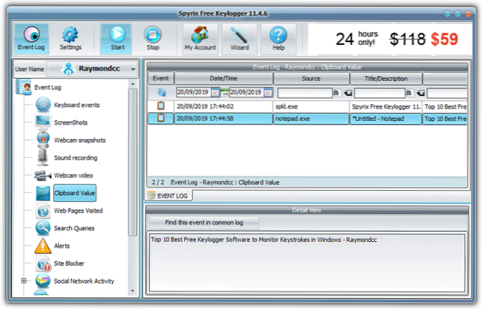 Top 10 Best Free Keylogger Software to Monitor Keystrokes in Windows