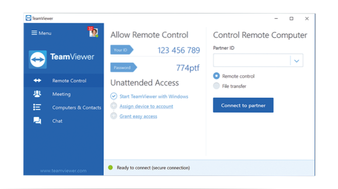 Top 10 Remote Desktop Software som TeamViewer