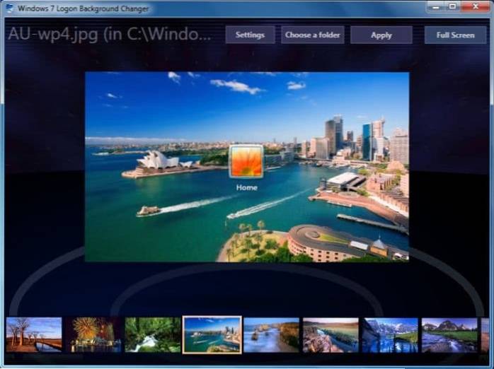Top 4 Logon Screen Changers For Windows 7
