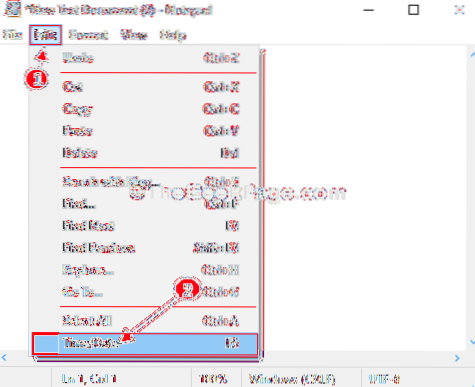 Os 5 principais recursos ocultos do Bloco de notas no Windows 10