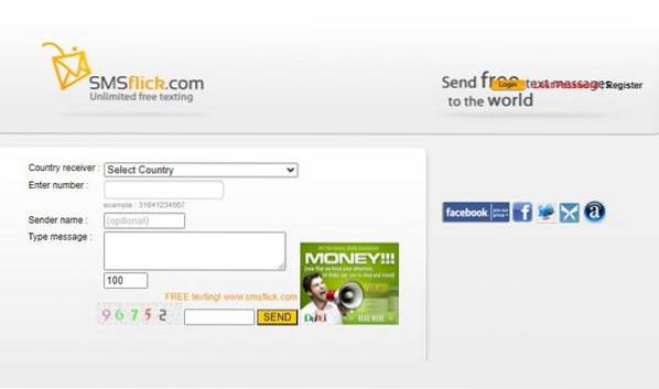 Top websites to send free sms Anonymously